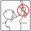 Symbol: Hold børn væk fra snore